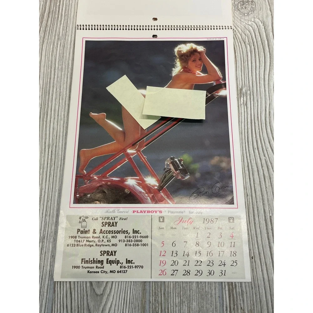 Vintage 1987 Playboy Playmate Wall Calendar Ken Marcus Photography Kansas City